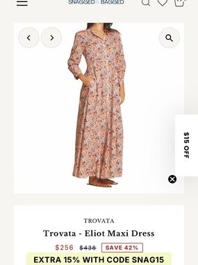 Trovata Dress: Birds of Paradise Eliot Maxi | NWOT | Small - 100% Cotton